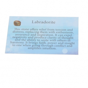 CRYSTAL INFO CARD - LABRADORITE