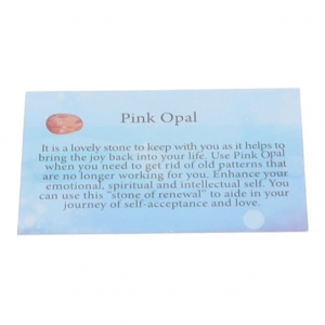 CRYSTAL INFO CARD - OPAL PINK
