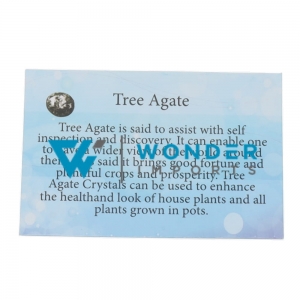 40% OFF - CRYSTAL INFO CARD - TREE AGATE