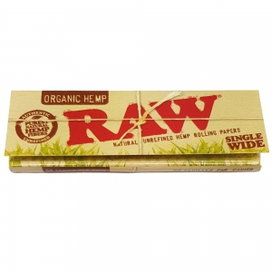 Raw Organic Single Wide Single Window - 50 Papers