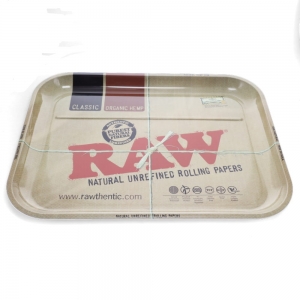 CLOSE OUT - Raw Metal Rolling Tray - Dinner XXL 50.5 x 38.5cm