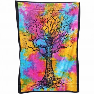 TAPESTRY - Tree of Life Tie Dye 140cmx 210cm