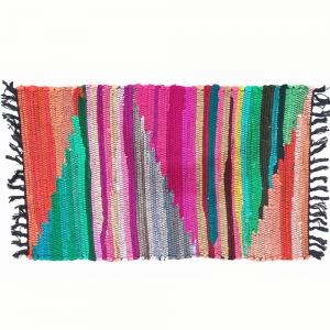 CLOSE OUT - COTTON RUG - Chindhi Zig Zag 50cm x 80cm