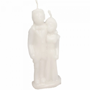 CANDLE - Wedding Couple White 6cm x 14cm