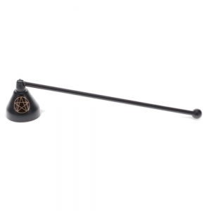 CANDLE SNUFFER - Pentacle (Gold and Black) 23cm