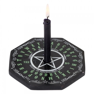 (IMPERFECT) WISH CANDLE HOLDER - Soapstone Ouija Octagon 12.7cm