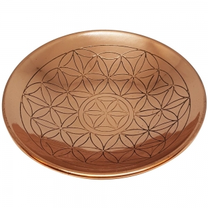 COPPER PLATE - Flower of Life Grid 15cm