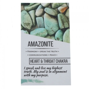 40% OFF - CRYSTAL INFO CARD - Amazonite
