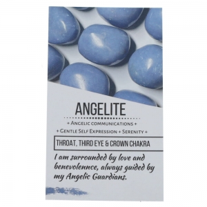 40% OFF - CRYSTAL INFO CARD - Angelite