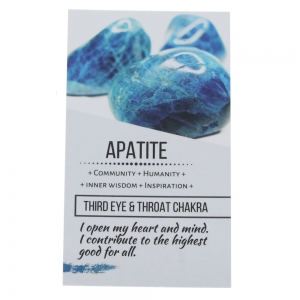 40% OFF - CRYSTAL INFO CARD - Apatite