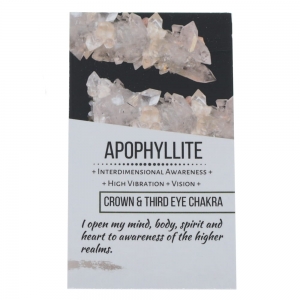 40% OFF - CRYSTAL INFO CARD - Apophylite