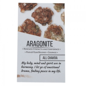 40% OFF - CRYSTAL INFO CARD - Aragonite