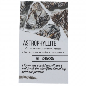 CRYSTAL INFO CARD - Astrophylite