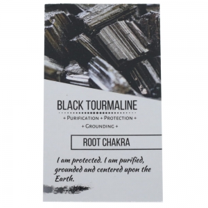 CRYSTAL INFO CARD - Black Tourmaline