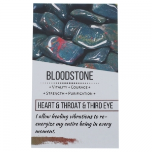 CRYSTAL INFO CARD - Bloodstone