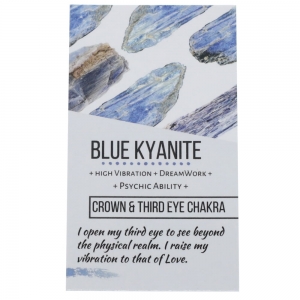 CRYSTAL INFO CARD - Blue Kyanite