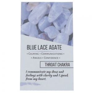 CRYSTAL INFO CARD - Blue Lace Agate