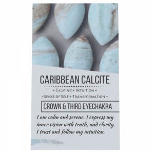 CRYSTAL INFO CARD - Caribbean Calcite