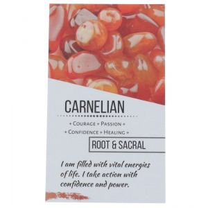 CRYSTAL INFO CARD - Carnelian
