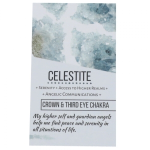 CRYSTAL INFO CARD - Celestite