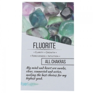CRYSTAL INFO CARD - Fluorite