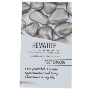 CRYSTAL INFO CARD - Hematite