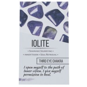 CRYSTAL INFO CARD - Iolite