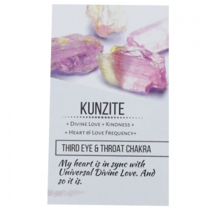 CRYSTAL INFO CARD - Kunzite