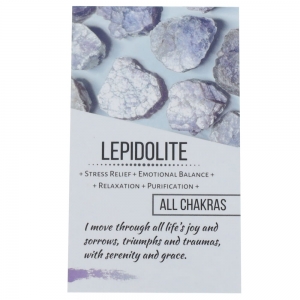 CRYSTAL INFO CARD - Lepidolite