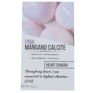 CRYSTAL INFO CARD - Magano Calcite (Pink)