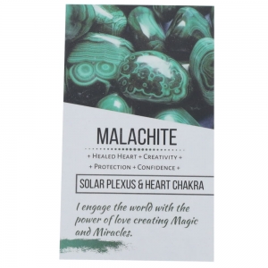 CRYSTAL INFO CARD - Malachite