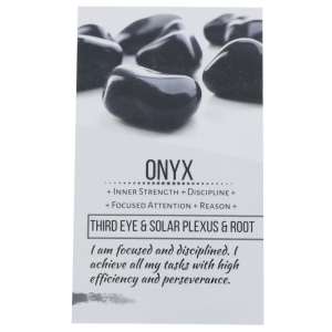 CRYSTAL INFO CARD - Onyx