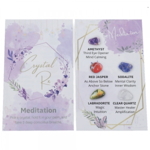CRYSTAL INFO CARD - Meditation