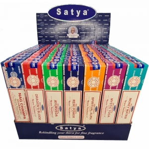 DISPLAY - Satya Incense Assorted 15gms - Set 1 (84pk)