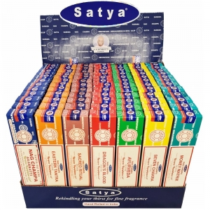 DISPLAY - Satya Incense Assorted 15gms - Set 3 (84pk)