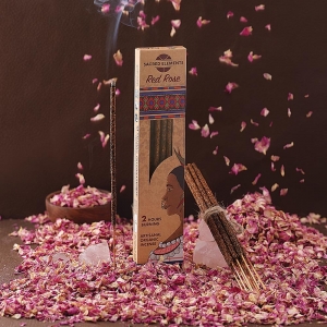 Sacred Elements - Artisanal Red Rose Organic Incense