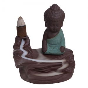 Buddha Ceramic Backflow Incense Cone Burner