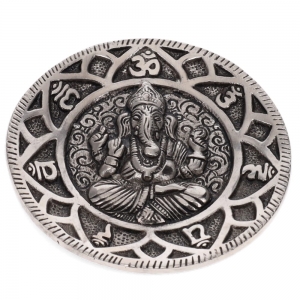 ALUMINIUM INCENSE BURNER - Ganesha with 7 Chakra