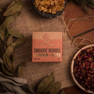 Smudge Bomb Premium - Frankincense and Rose 8pcs