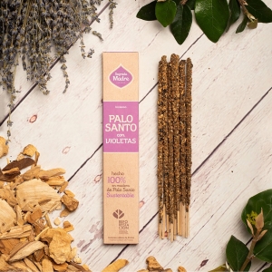 Natural Incense - Palo Santo and Violet 8 Sticks