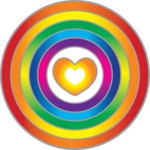 SUNSEAL - Rainbow Heart 14cm