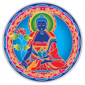 SUNSEAL - Blue Medicine Buddha Mandala 14cm