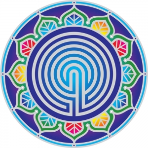 SUNSEAL - Labyrinth Mandala 14cm