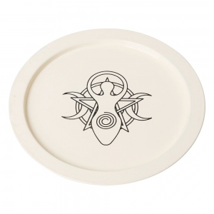 40% OFF - OFFERING PLATE - Pentacle Moon Goddess 22cm