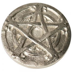 ALUMINIUM INCENSE BURNER - Pentagram 10cm