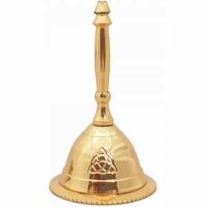 ALTAR BELLS - Triquetra Gold 4cmx7cm
