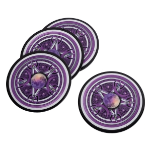 COASTER - Pentacle Purple Print Iron 9cm Set