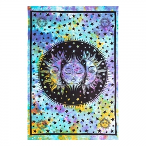TAPESTRY - Moon Face Tie Dye 150cm x 228cm