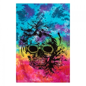 TAPESTRY - Skull Tie Dye 139cm x 215cm