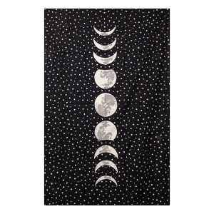 TAPESTRY - Moon Phases Black and White 150cm x 230cm